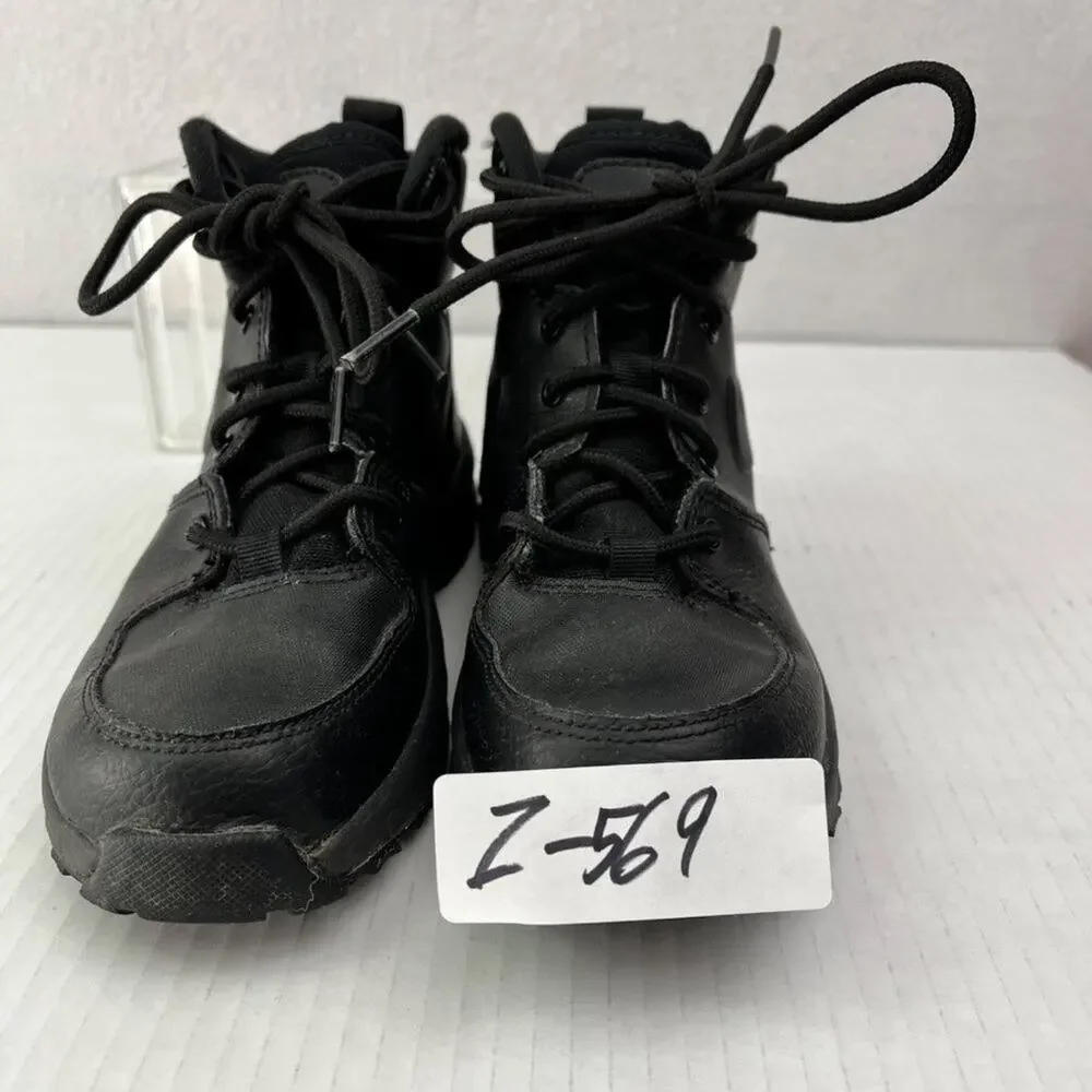 NIKE Shoes Boots Kids US 1Y Black Lace Up High Top Manoa LTR BQ5373-001